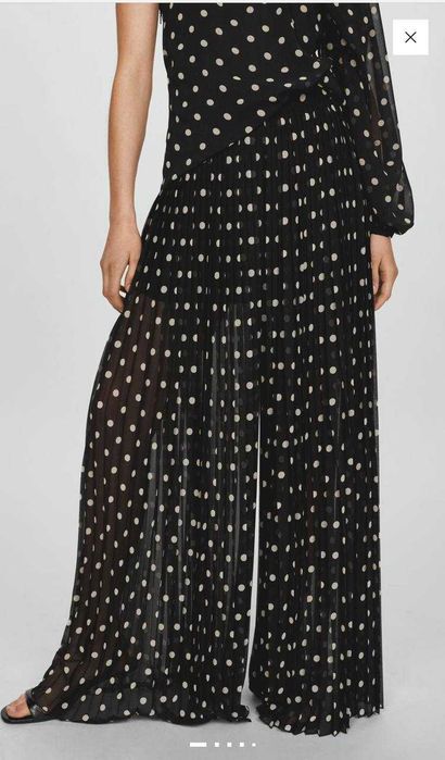 Брюки в горох Mango