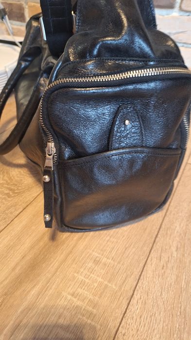 Голяма чанта естествена кожа на дизайнерска марка Neds