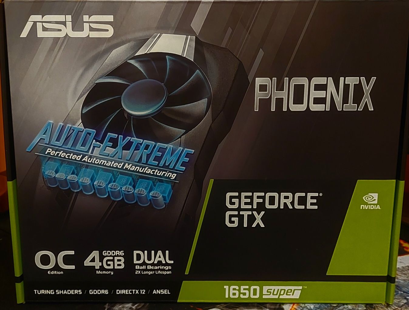 ASUS GeForce GTX 1650 SUPER Phoenix, 4GB GDDR6 Видео карта на NVIDIA