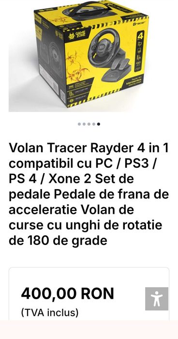 Volan cu pedale 4 in 1