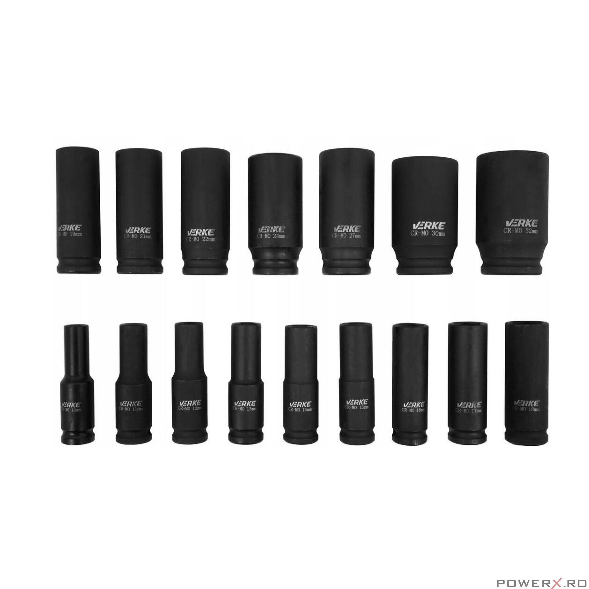 Trusa 16 tubulare de impact 1/2" 10 - 32 mm Verke