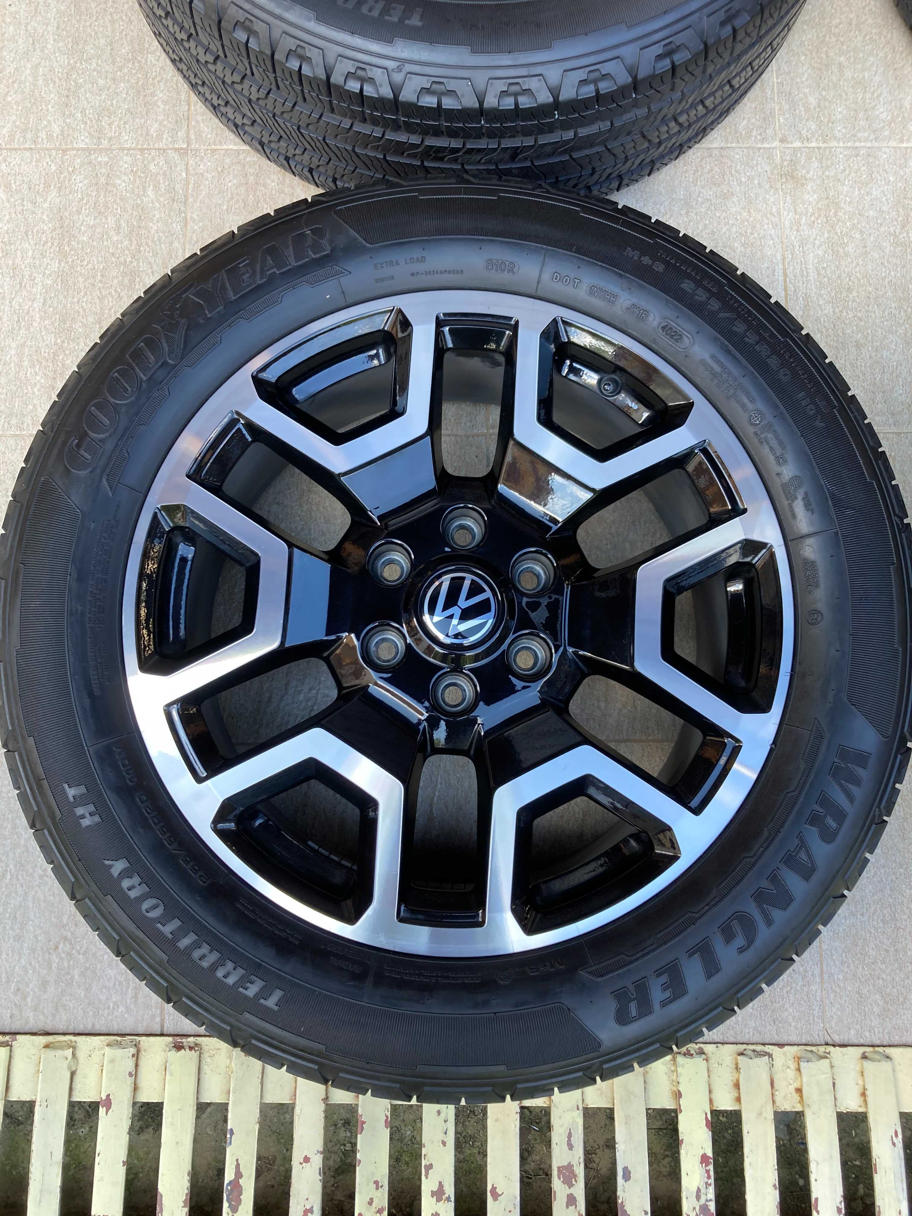 Jante Noi VW Amarok 2 R20 + GoodYear Noi 255/55R20 DOT2023 - 6×139.7