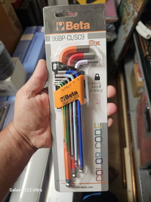 Set torx-uri profesionale Beta 97BTX-C/SC8 și imbusuri Beta 96BP-CL/SC