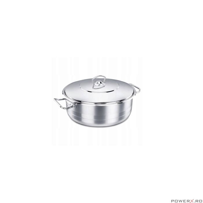 Oala cu capac din inox, 36x10cm 10litri, compatibila cu toate tipurile