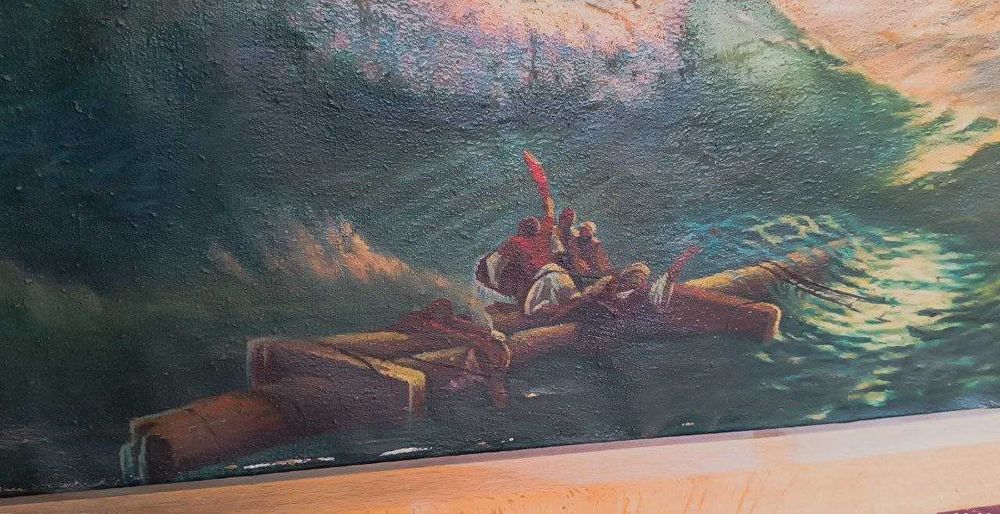 Реплика " Девятый вал" И. Айвазовский. Масло, холст.