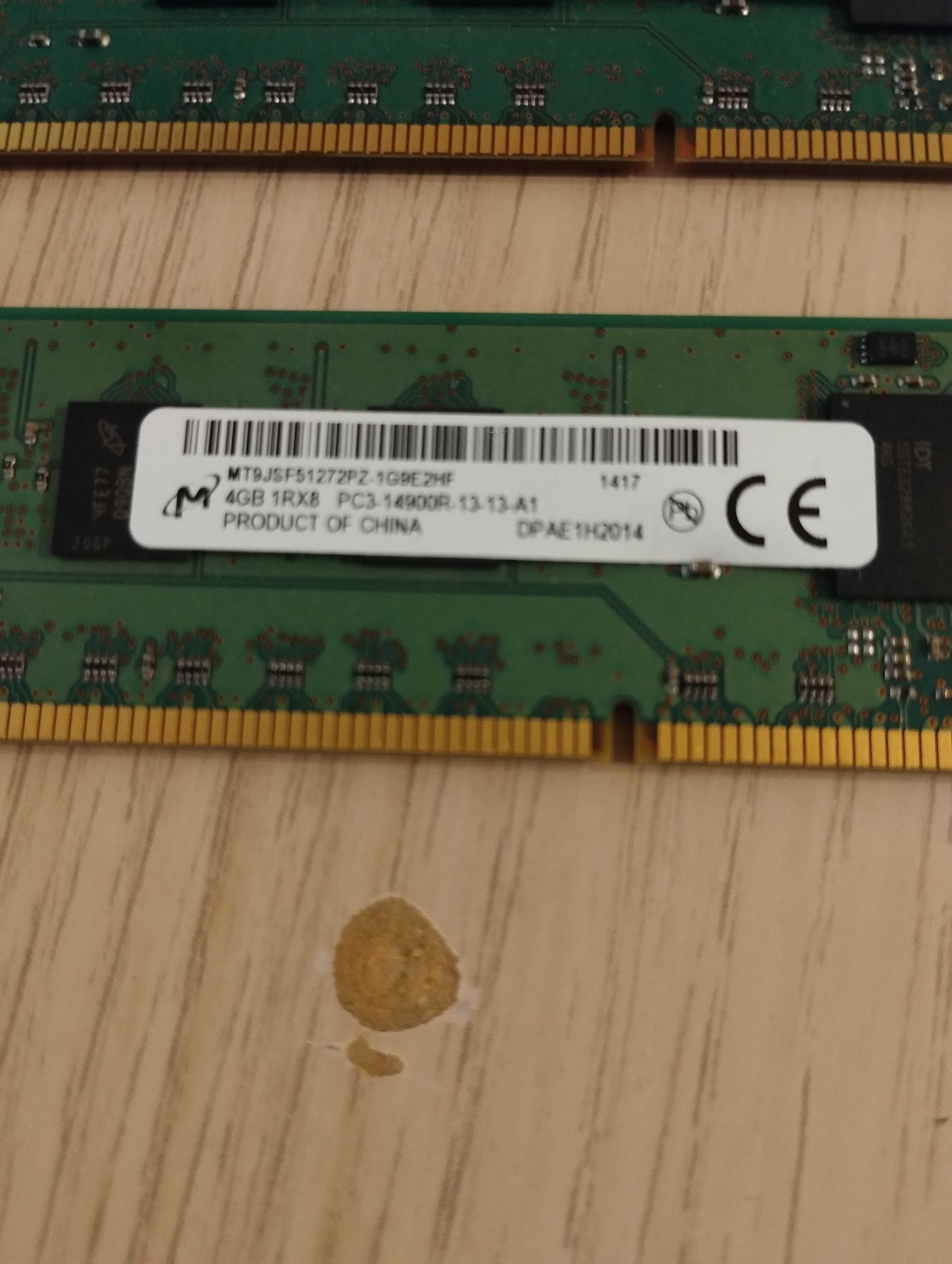 Micron DDR3 ECC Рам Памет 2 x 4GB | 1866MHz | PC3-14900R | 1Rx8