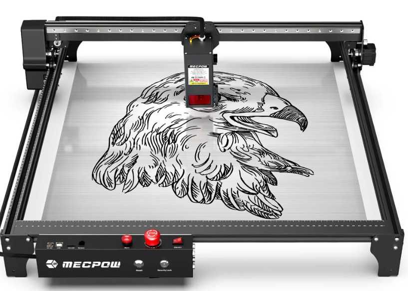 Laser Mecpow x5Pro, 33W Optic, 600x600mm + Pompa aer inclusa, WiFi-NOU