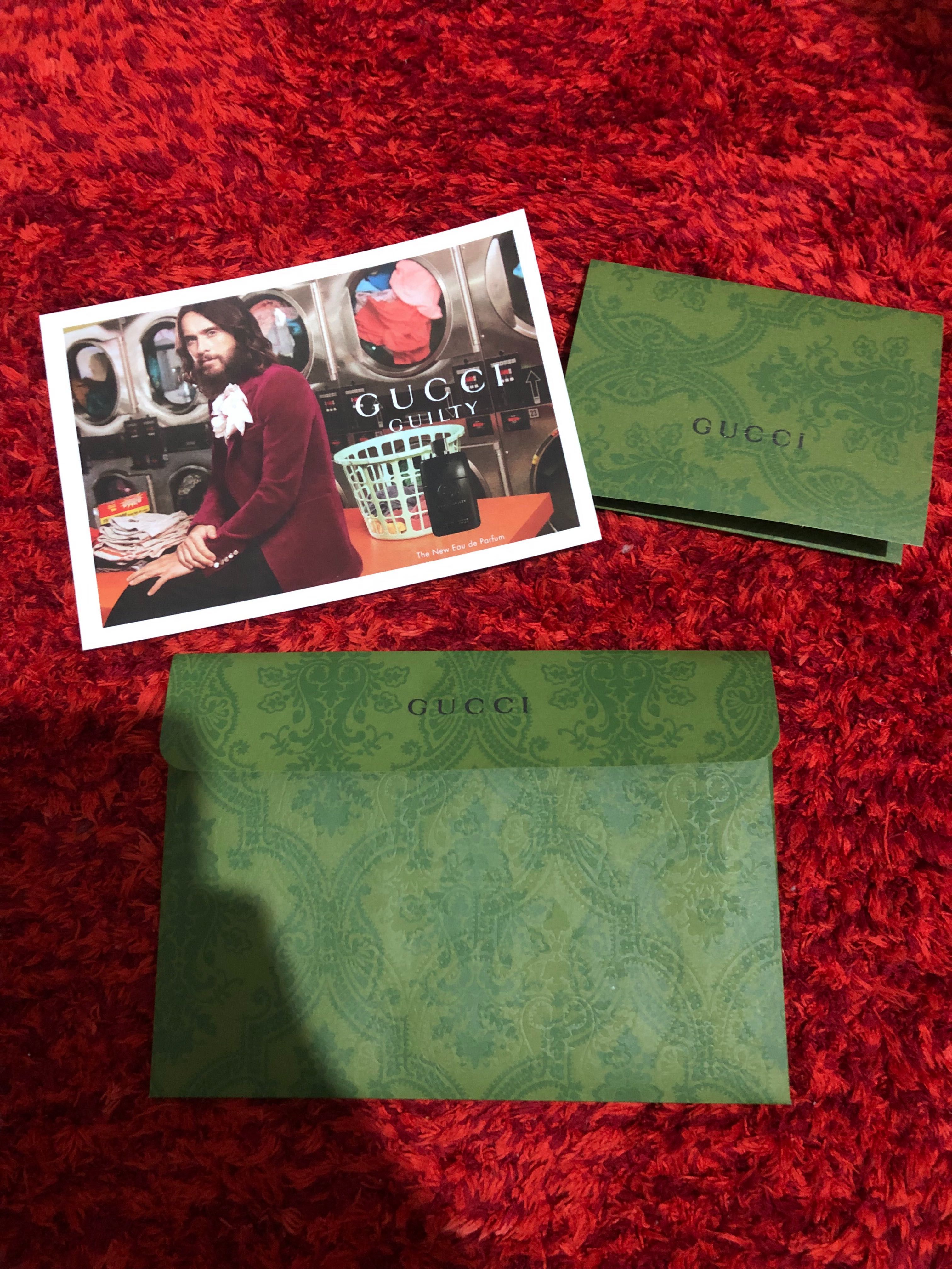 Plicuri Gucci etichete card verde GG