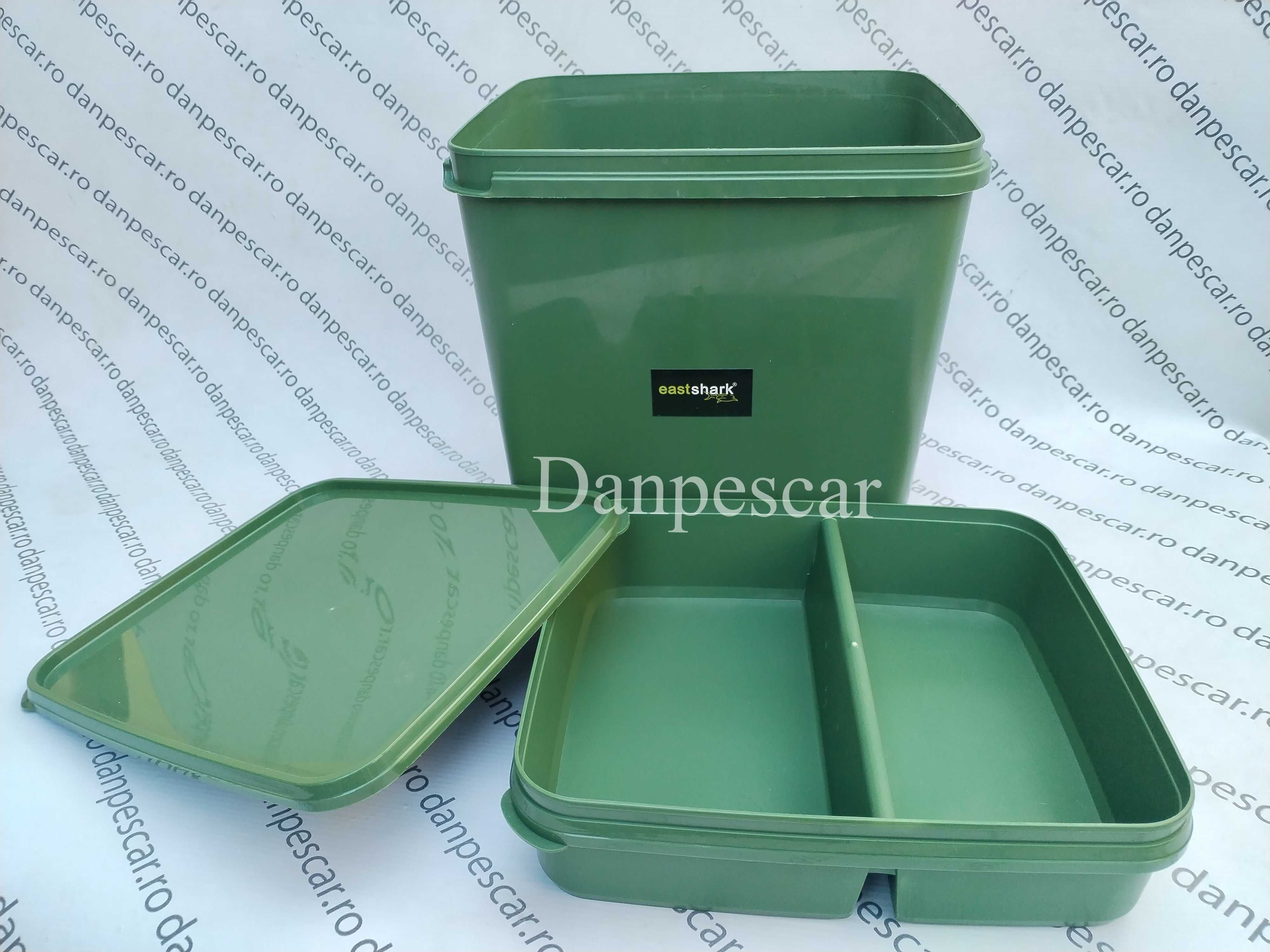 Galeata NADA din Plastic Cu Capac EASTSHARK Plus Tava AccesorIi 17litr