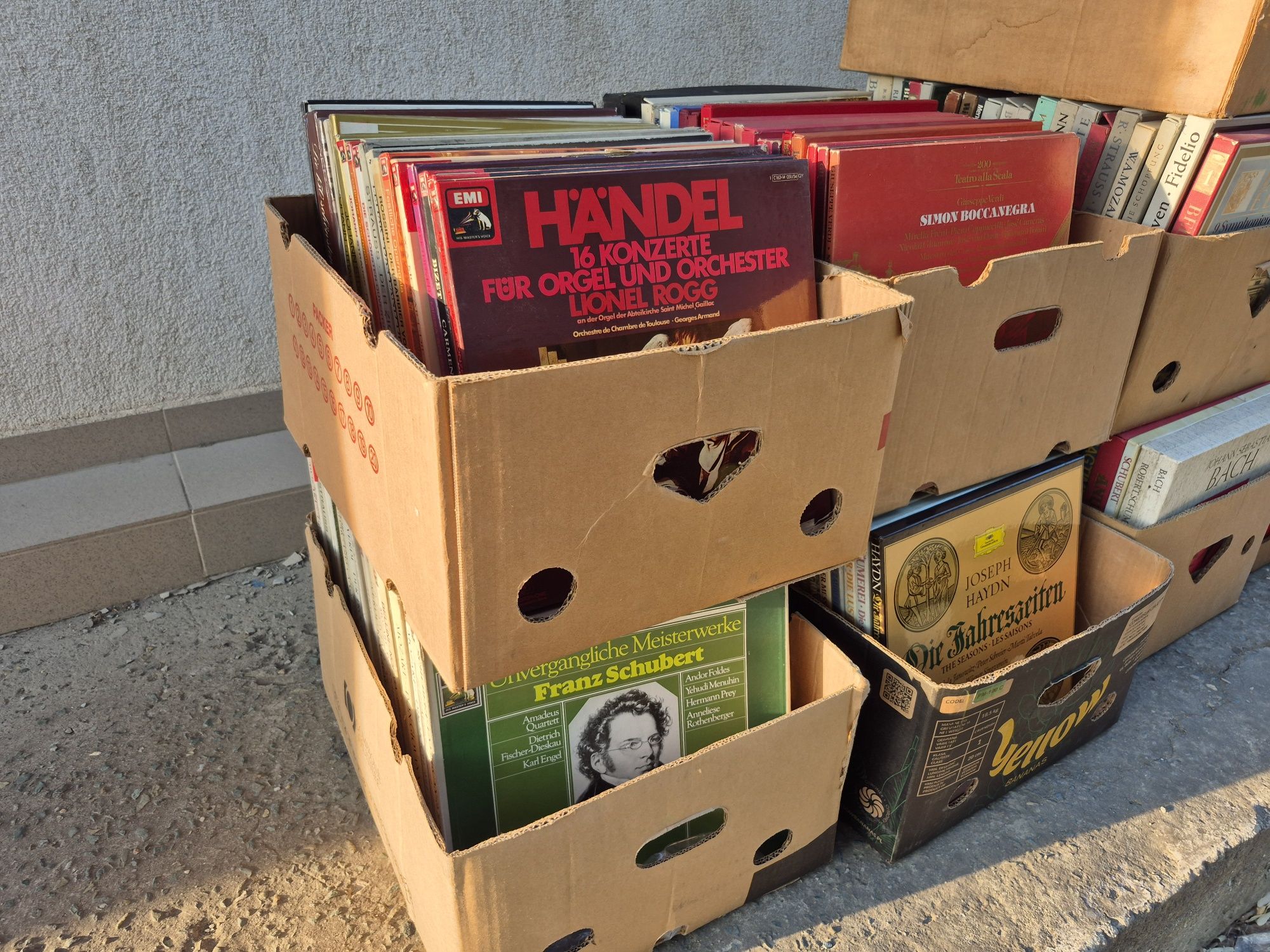 Vând colecție 150 discuri vinil EMI HIS Master's Voice muzica clasica
