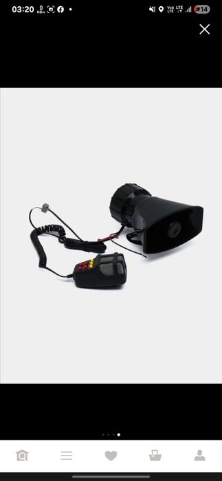 Сирена с громкоговорителем, с микрофоном, 7 сигналов, 12В, 100 W, 150