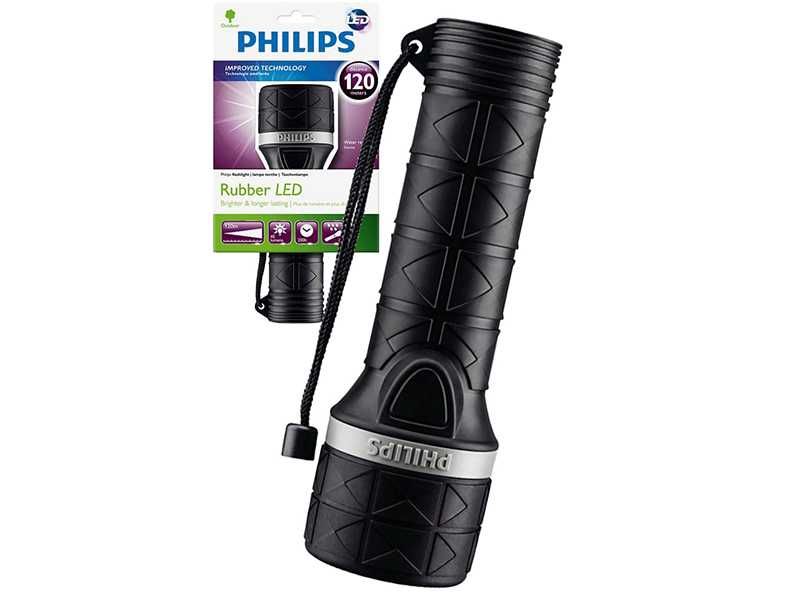 НОВИ! Фенер LED Philips Rubber 120м 80lm