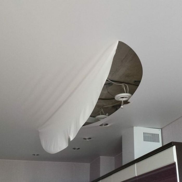 Ремонт натяжных потолков