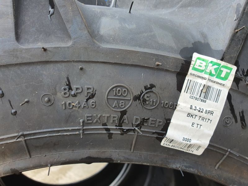 8.3-22 cauciucuri noi d tractoare iseki pe spate 4x4 anvelope BKT WYXS