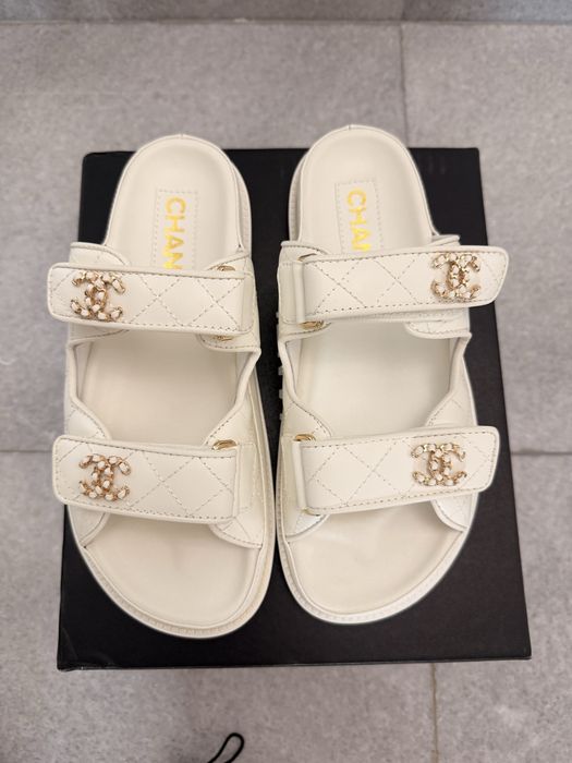 Дамски кожени чехли Ch*anel