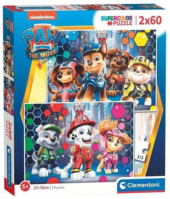 Пъзел Clementoni от 2 x 60 части - Пес Патрул