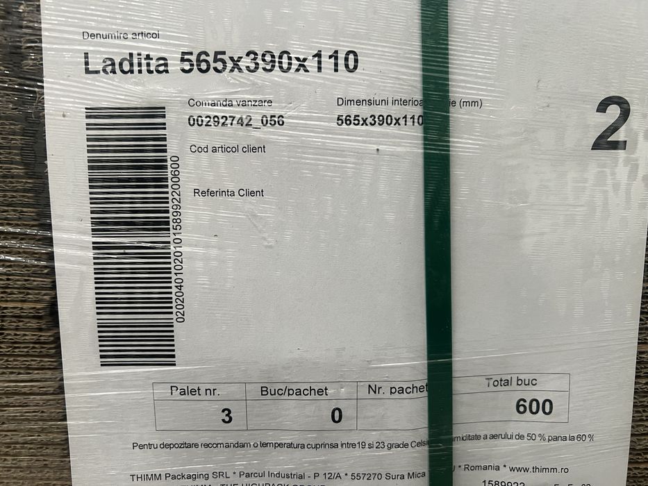 Ladita carton fructe sau legume