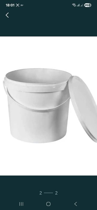 Galeata 10 L, sigilabila cu capac si maner plastic