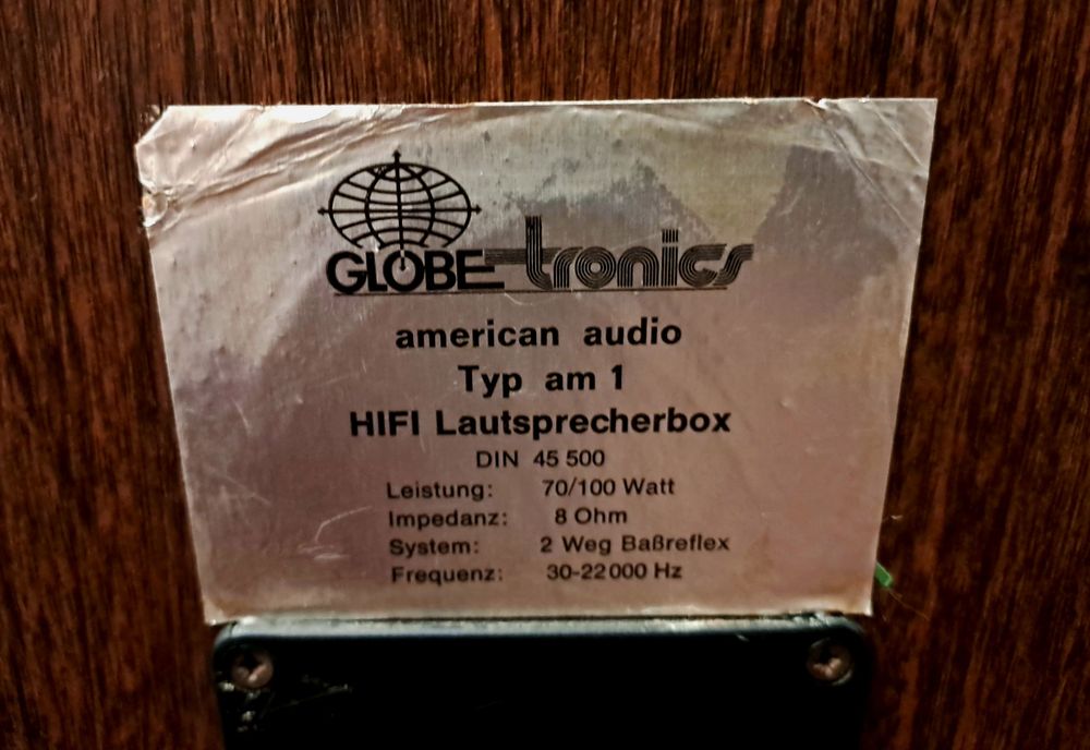 Boxe hifi American Audio AM1 rare impedanță 8 ohm made in Germany