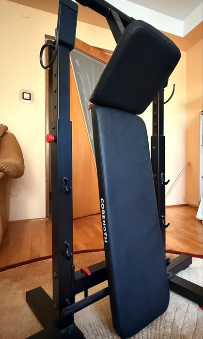 Kit fitness 93 kg + Banca pliabila cu inclinata