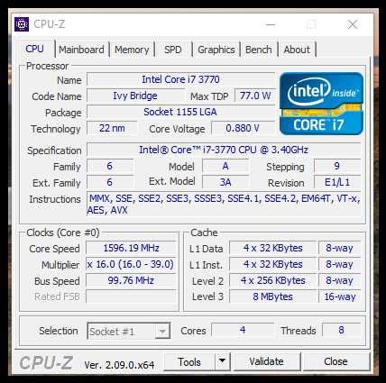 Дъно ASRock H61M-DGS + Intel® Core™ i7-3770+16gb lga 1155