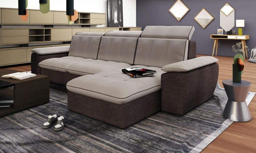 Уникален ъглов диван с функция сън+барбарон+топ матрак подарък