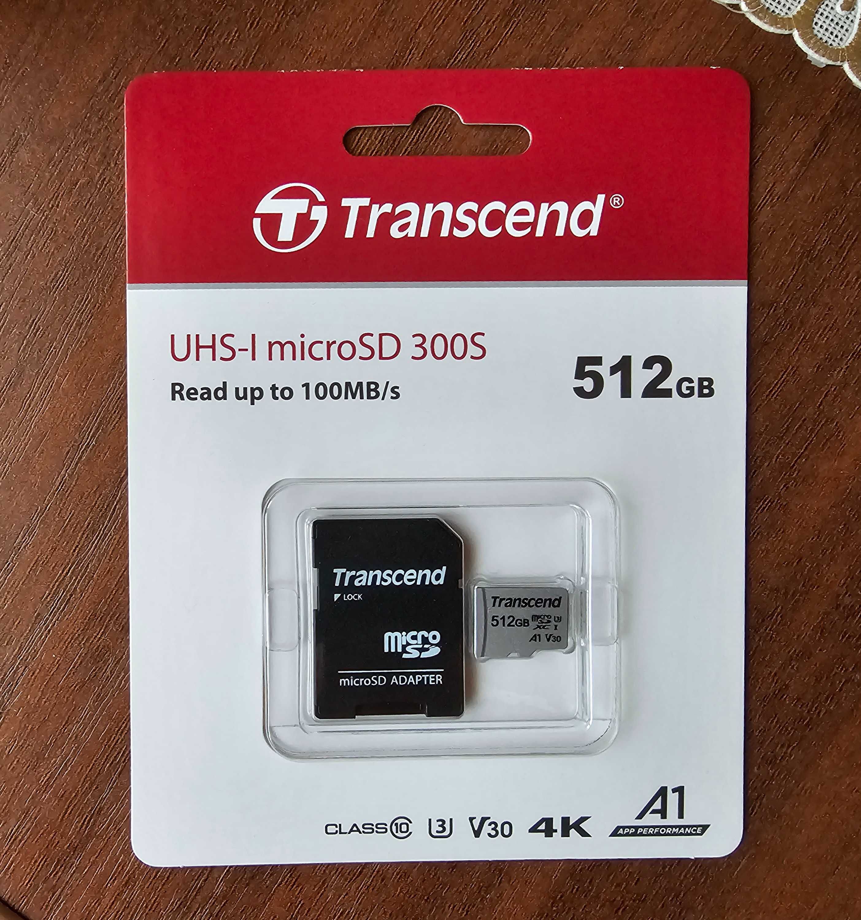 Продам Micro SD Transcend 512 Gb - 20 000 т.