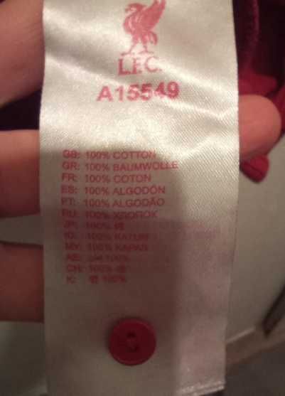 Уникална оригинална шампионска фланелка на Ливърпул