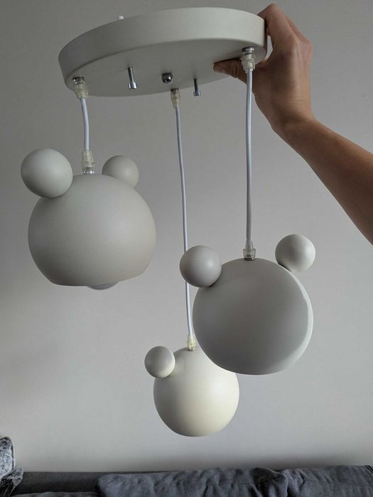 Детски метален полилей с мечета, цена 45лв