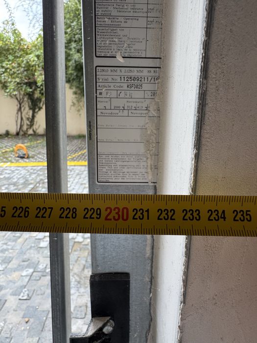 Гаражна врата Летящо крило Новоферм Novoferm KSFD025 (2,250м.*2,125м.)