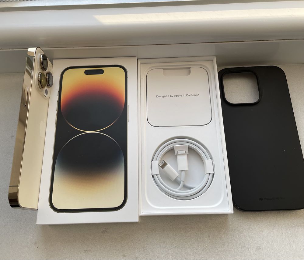 Vând iPhone 14 Pro Gold 256 GB Neverlock in garanție