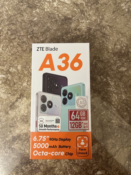 Новый телефон ZTE Blade A36