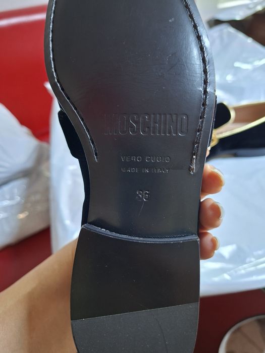 Papuci Negru MOSCHINO