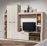 Vând Biblioteca living Talin, stejar gri + stejar alb