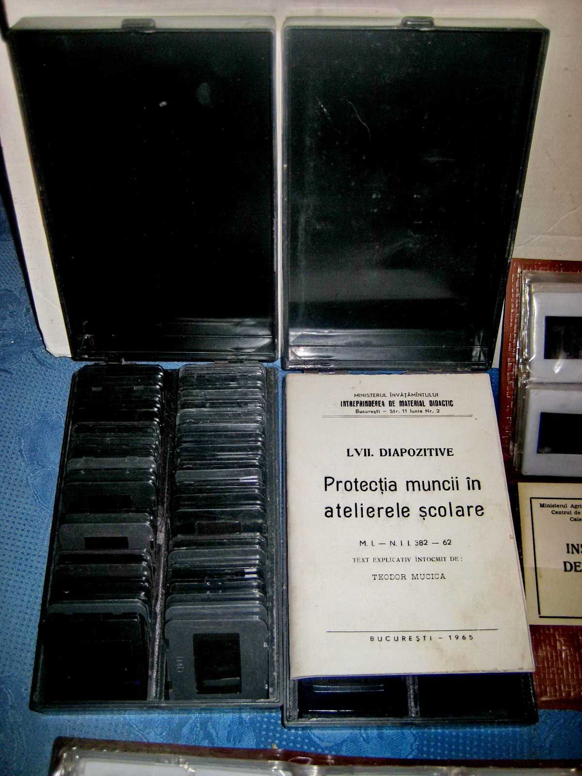 A810-Set 8 Albume diapozitive RSR didactice Protectia Muncii Ateliere.
