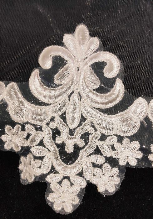 фата белая свадебная