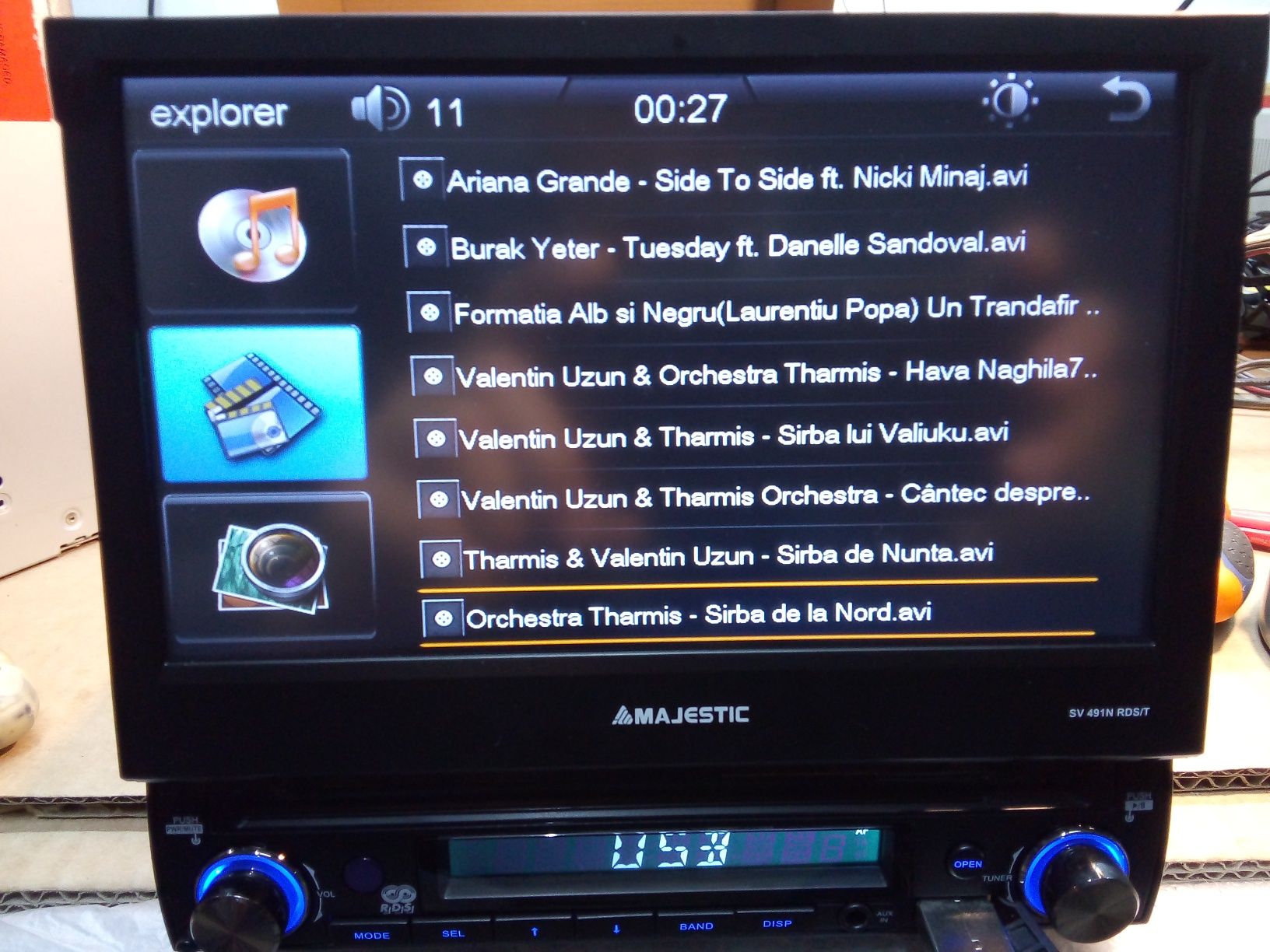 Dvd auto 1 din SV491N RDS/I, usb, mp3, dvd, WMA, DVX