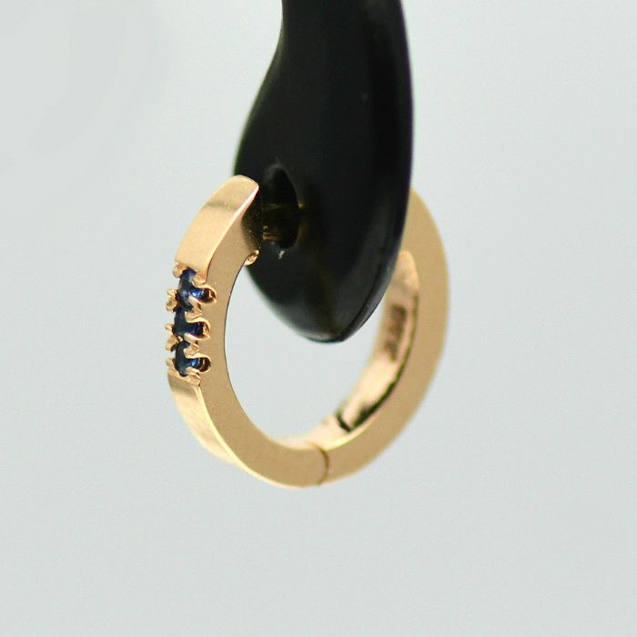 Cercei din aur roz/galben 18k cu safire cod 3267,3275,3247,3255..