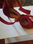 Sandale piele intoarsa HM