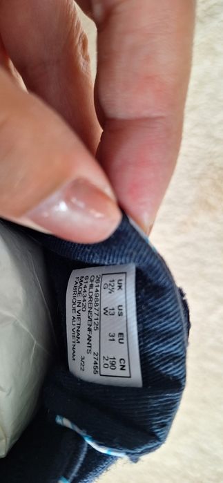 Нови детски кецове/маратонки Clarks, 31,  унисекс, етикет, тъмно сини