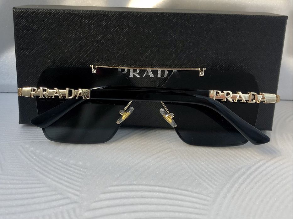 Дамски  Мъжки слънчеви очила с правоъгълни 2 цвята черни