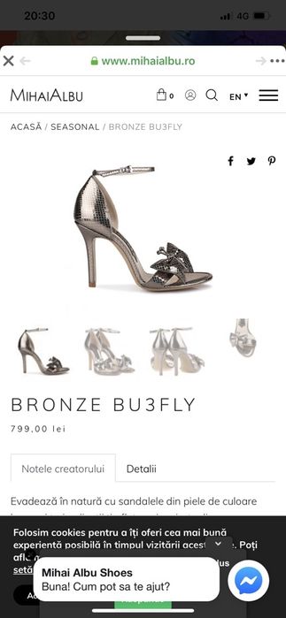 Sandale aurii piele Mihai Albu