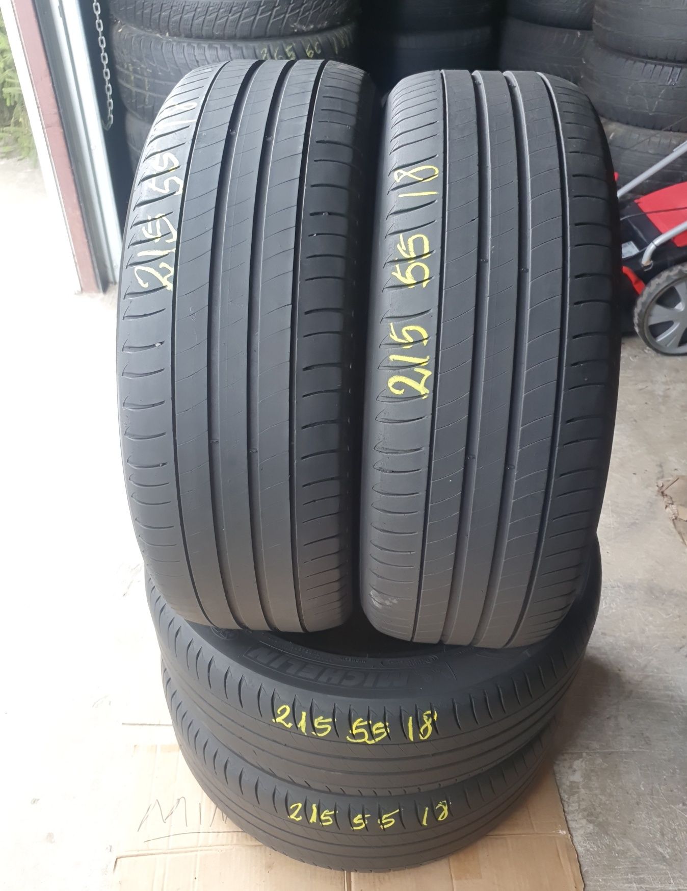 4 Anvelope vară Michelin 215 55 R18.  Stare impecabilă.