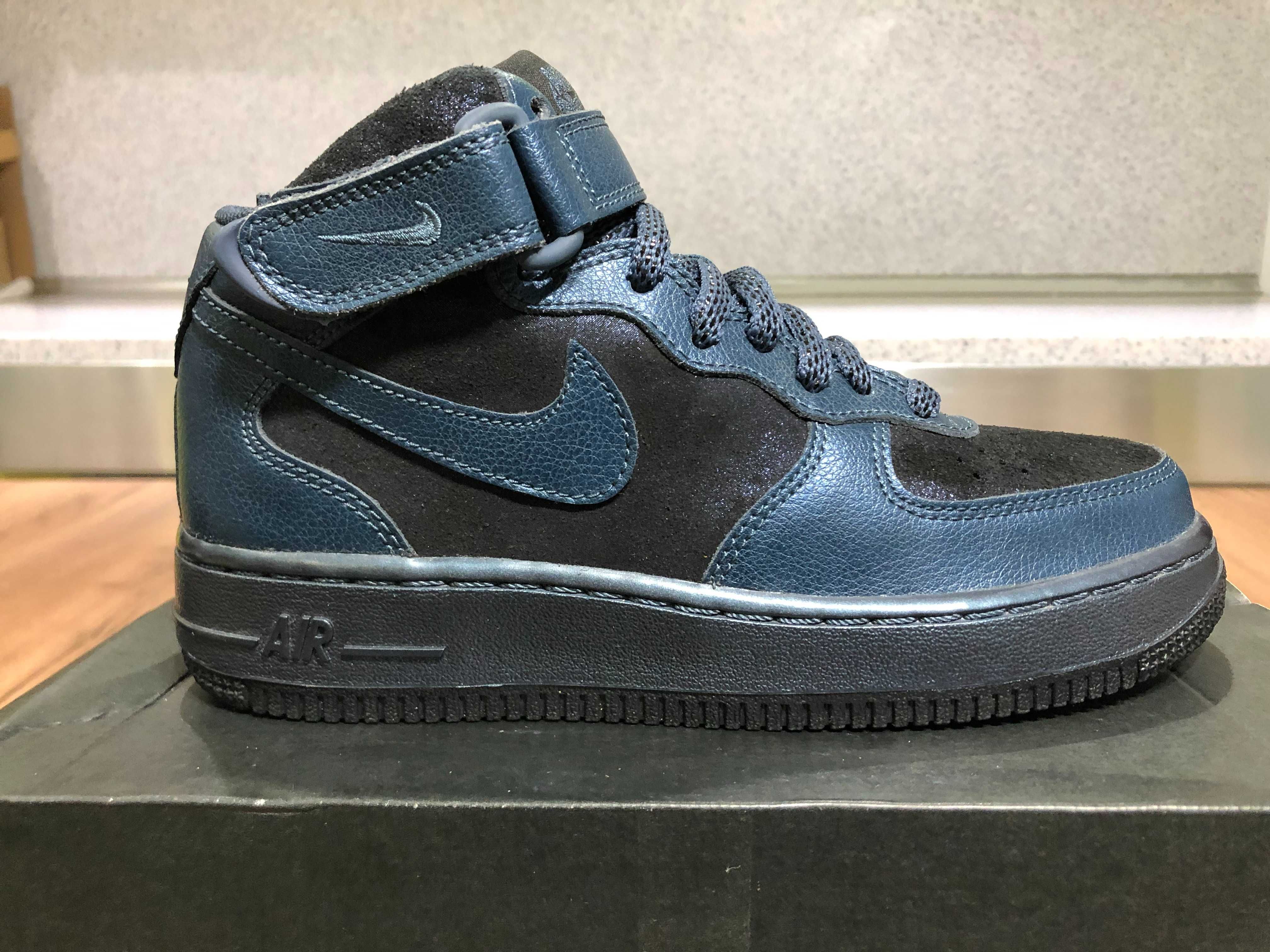 ОРИГИНАЛНИ *** Nike  Air Force 1 07 Mid PRM Metalic Armory Navy