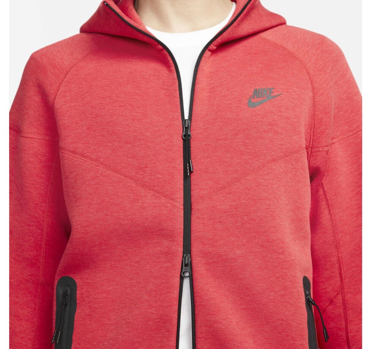 Nike Tech Fleece Windrunner - Червен XXL I