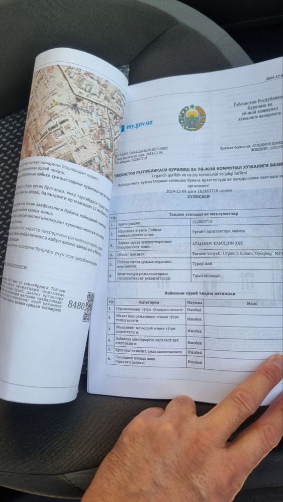 Urganch shahrinda 3500kv yer sotiladi