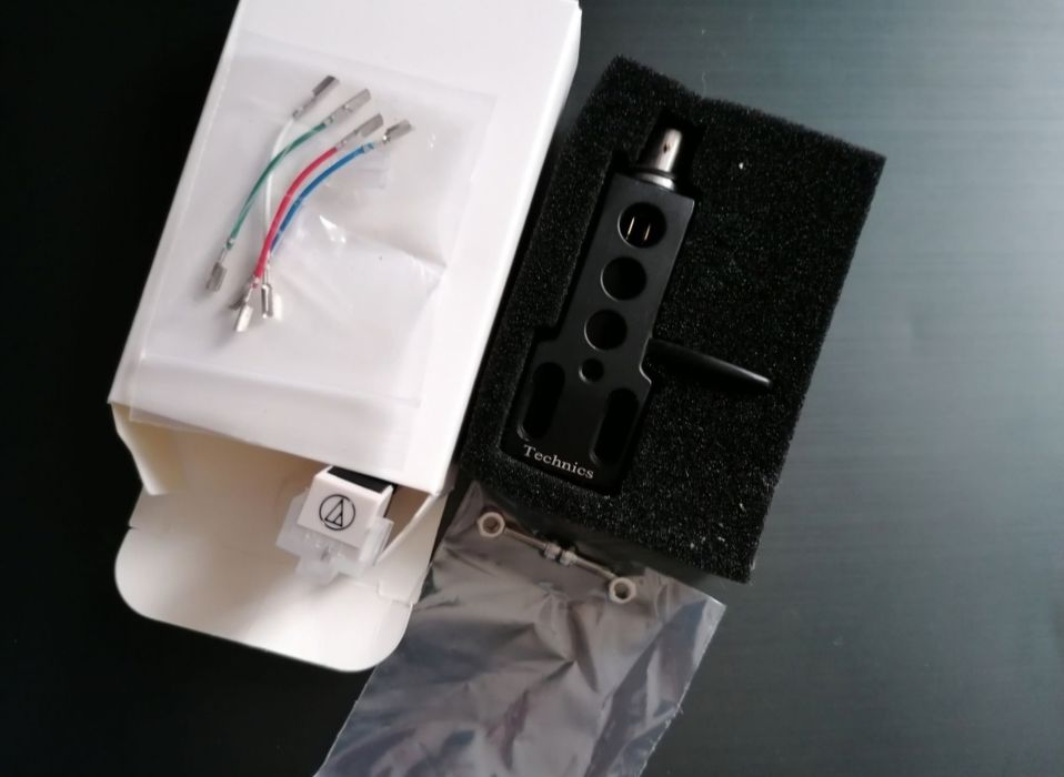 Headshell Technics + Doza si ac Audio Technica Turntable Pickup Platan