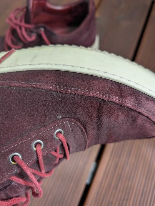 Adidasi Filling Pieces Ripple Low Top, suede, burgundy, marime 42