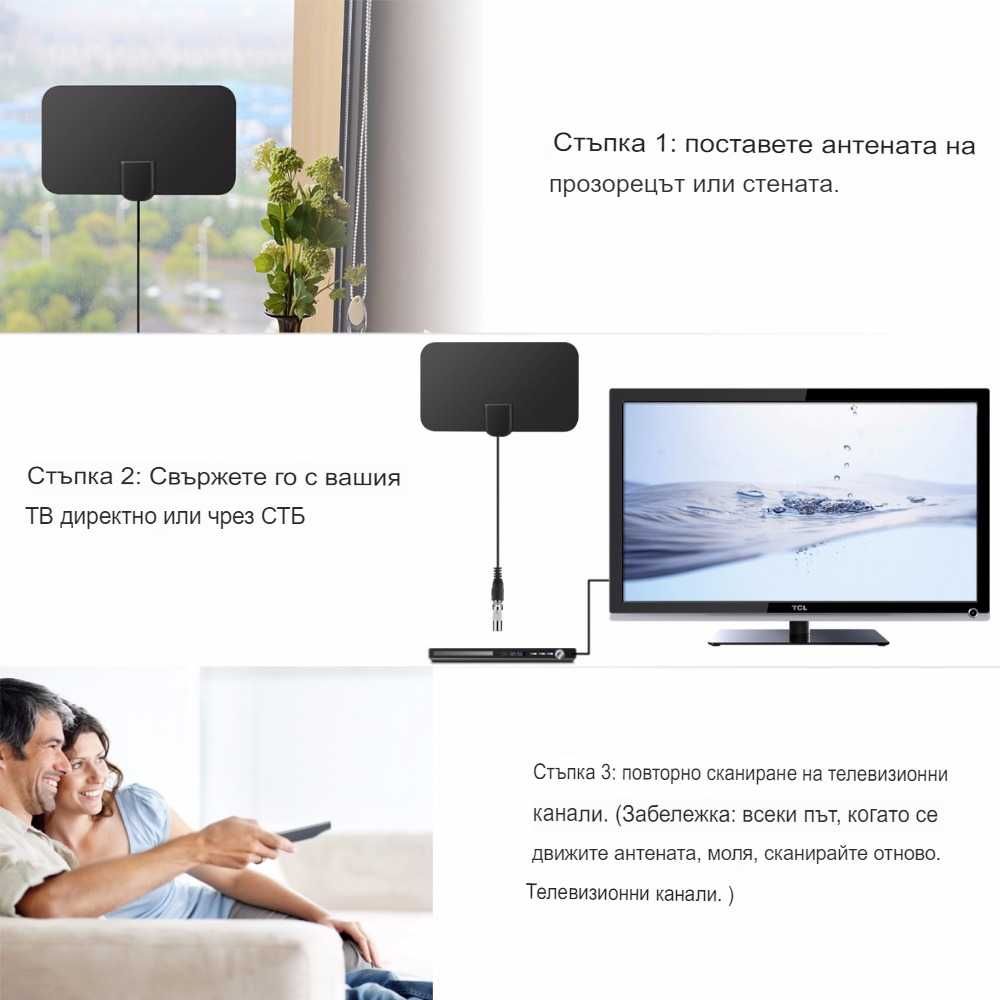 Вътрешна цифрова HDTV антена