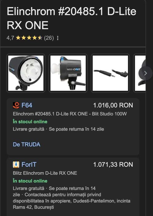 Blitz studio Elinchrom RX One 100w